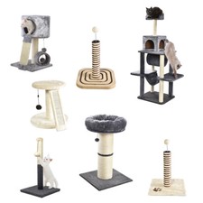 Image of AllPetSolutions Cat Scratching Post Kitten Climbing Tree Small Large Scratcher