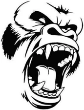 2X King Kong Gorilla Vinyl Car Window Decal Graphic 2-PACK Laptop Sticker NEW