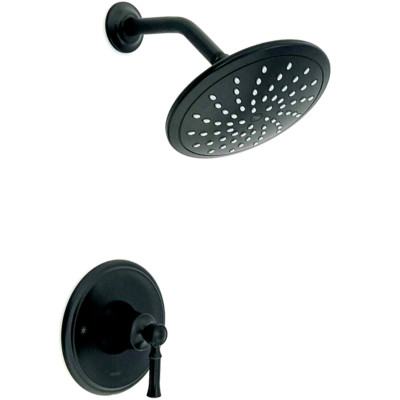 Moen Dartmoor Posi-Temp Duscharmatur – Nur Dusche, Mattschwarz, 10,2 Cm Sprühkopf, Wasser Sparend