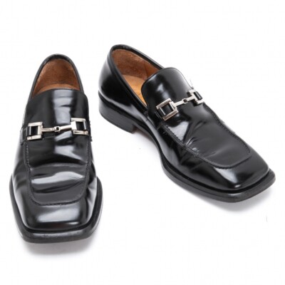 靴 GUCCI Horsebit leather loafer shoes GUCCI Horsebit Leather Loafers Size 40E(K-125905) | eBay