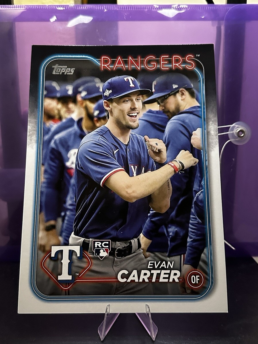topps RC auto Evan Carter +メモラビリア 2024 Topps Chrome 