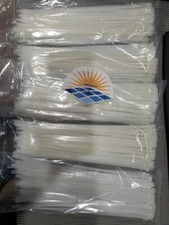  500 Pcs White 11" Inch Nylon Cable Wire Wrap Zip Ties 50 LBS
