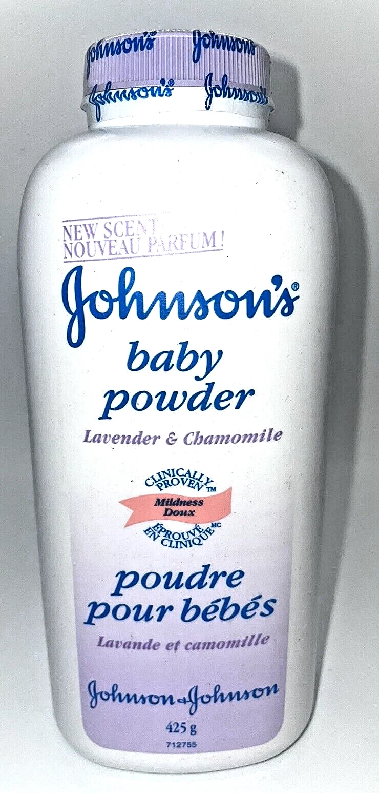 Johnson's Baby Powder lavender chamomile 425g (15oz) Canada 2000 VTG vintage