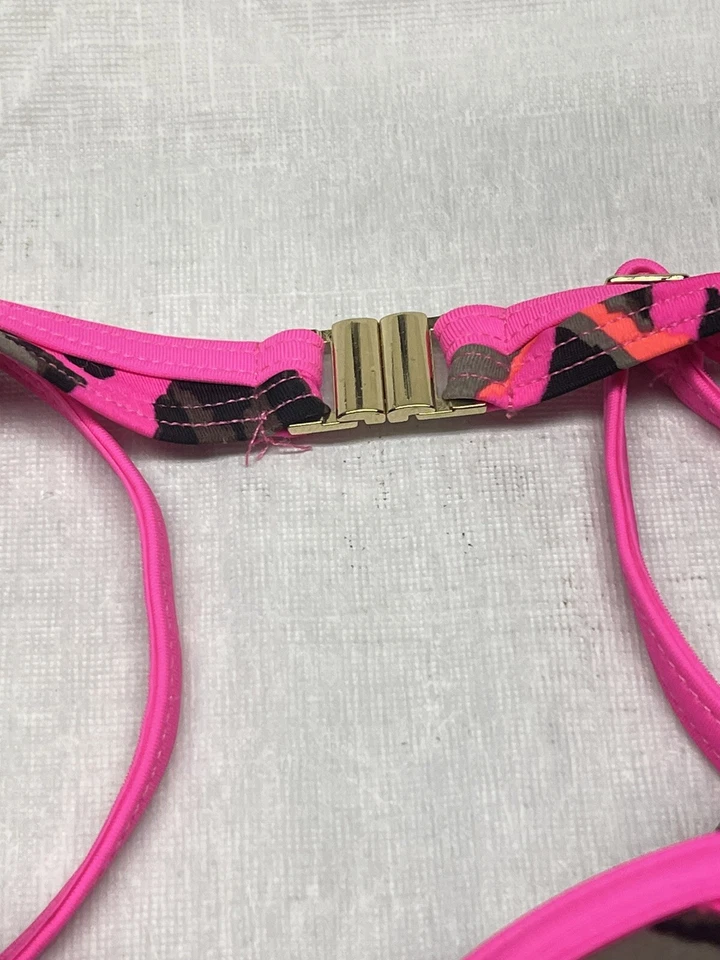 Sapph Damen Neu mit Etikett Bikini Oberteil Rosa Mehrfarbig Gepolstert Bügel Gr. 80B (36C) - Bild 4 von 4