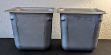 Lot Of 2 Vollrath Superpan P/N 30662 Stainless Steel USA Made Pre-owned