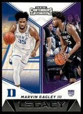 2019-20 Panini Contenders Legacy Marvin Bagley III #30 Basketball DNA Games