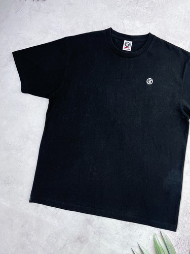 Bape T-Shirt A Bathing Ape FACE PATCH TEE Black Color size Extra Large - Picture 2 of 24