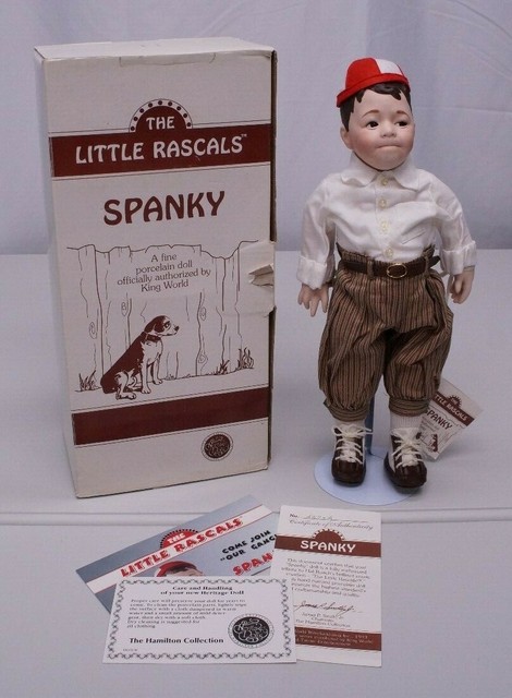 Little Rascals Spanky Porcelain Doll 
