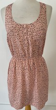 Forever 21 Pink Black Polka Dot Dress Medium