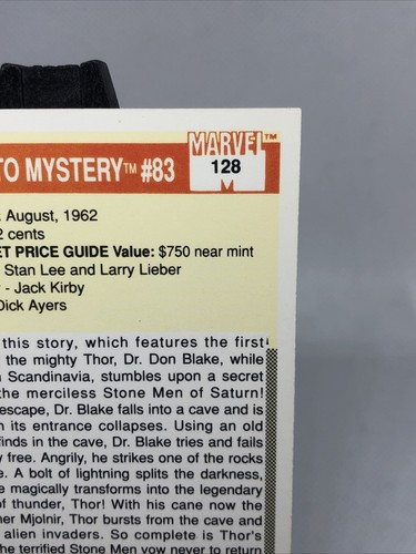 Marvel Universe 1990 serie 1 tarjeta #128 MVC Journey Into Mystery Impel envío de $.99 - Imagen 8 de 11