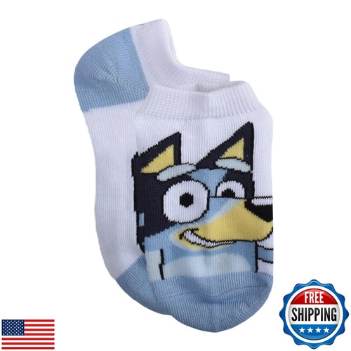 Bluey Boys Kids No Show Socks, Blue, 18-24 Months US - Picture 3 of 5
