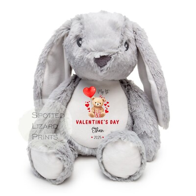 Valentinstag Teddybär, personalisiertes Valentinstagsgeschenk, personalisierter Teddy, Liebestag