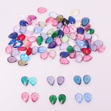 132 Ct./ 6 mm Pear Cut Faceted Multi-color Mix Loose Gemstones 86 Pcs Lot