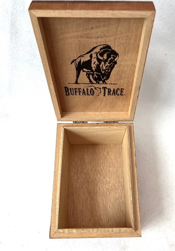 Buffalo Trace Cigar Box L7”x5"x3.75" SOLID WOOD Made In Dominican Republic EUC - Picture 8 of 14