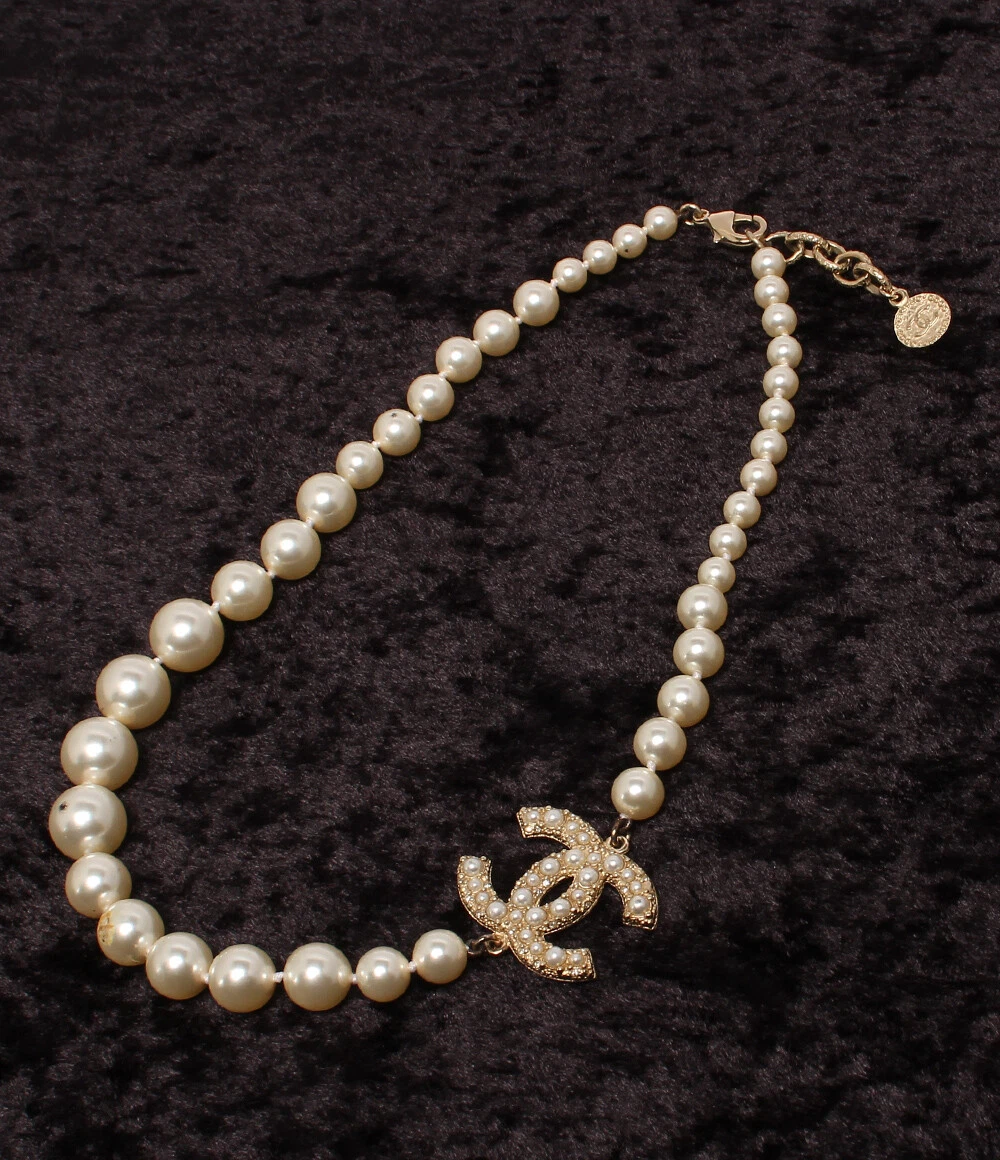 Chanel Necklace A64757 Here Pearl 100Th Anniversary Women eBay