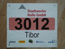 Startnummer 8. Mitteldeutscher Marathon / Halbmarathon / 10 km-Lauf, 06.09.2009
