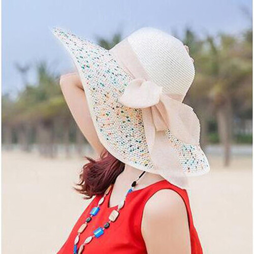 Fashion Summer Hat Travel Cap Folding Wide Brim Floppy Caps Beach Sun Hats Women - Picture 5 of 17