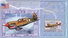 Plane Stamp American Military Airplane USA Military B-24H Souvenir Sheet Mint NH