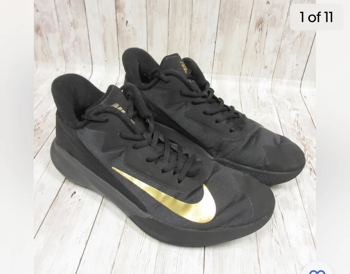 Nike black gold swoosh cheap
