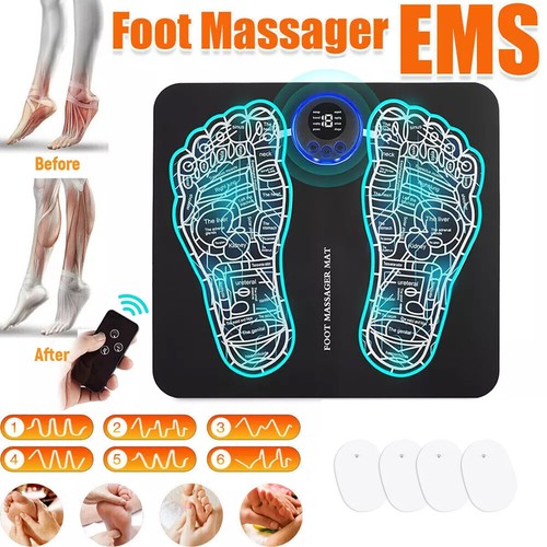 Portable Electric Foot Massager Pad Blood Circulation Muscle Stimulator Mat USA - Picture 18 of 18