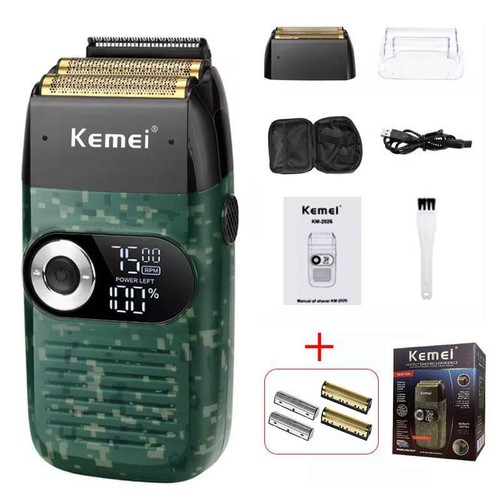 Rasoio Professionale Elettrico Ricarica USB Metallo Multicolore Moderno Viso LED - Foto 28 di 28