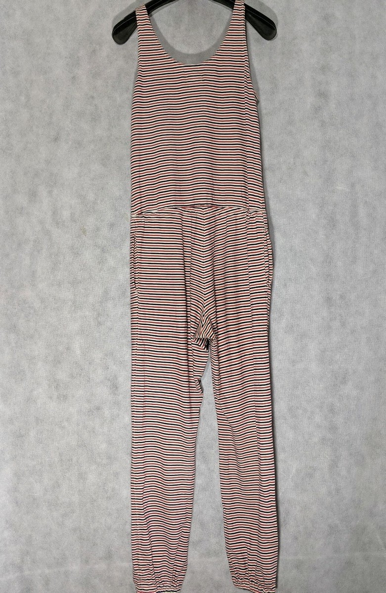 FWK Engineered Garments Jersey Tank Jumpsuit Stripe Size 1