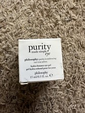Philosophy Purity Made Simple Hydra-Bounce Eye Gel .5 oz new with box 