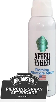 After Inked Piercing Spray Healing Body Mouth Piercings Aftercare Saline