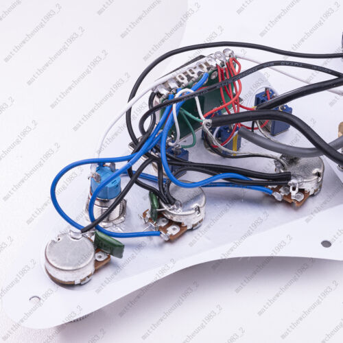 Guitar HSS Loaded Prewired Pickguard Multi Switch Coil Splitting For ST Green - Picture 8 of 9