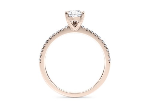 IGI F-VVS2 2.0 CTW Pear Lab Grown Diamond Solitaire With Accent Ring 14K Gold - Picture 7 of 13