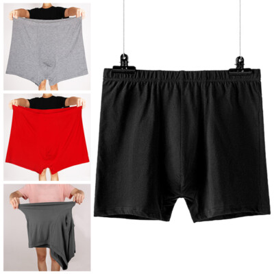 XL-7XL Men Loose Fit Boxer Shorts Cotton Blassic Brief Panties