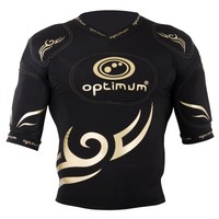 Optimum Men's Tribal Top Protective Shoulder Pads Black / Gold X-large Optimum Men's Tribal Top Protective Shoulder Pads Black / Gold X-large