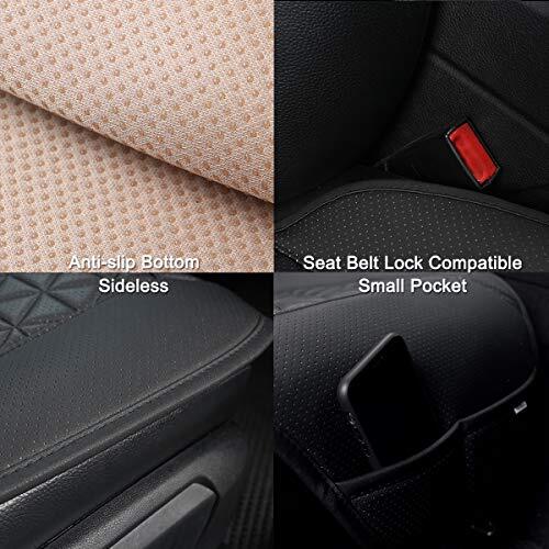 1 Pair Luxury PU Car Seat Covers Protectors for Front Seats, Triangle - Picture 7 of 8