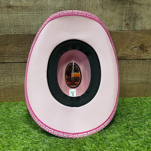 Kid's Mexican Handmade Pink Western Cowgirl Hat Sombrero Vaquero Mexicano Rosa G - Picture 4 of 7