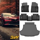 Car Floor Mat Trunk Liner for 2018-2024 Toyota Camry 3D Molded TPE Rubber Carpet