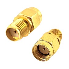 2pcs RP-SMA Male Hole to SMA Female Adapter FPV WiFi Pin Antenna Connector Plug
