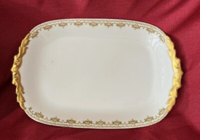 Jean Pouyat Limoges France JPL POY717 (Verge) Serving Platter Gilding
