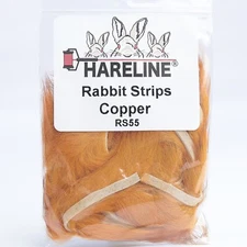 Hareline Rabbit Strips - Copper
