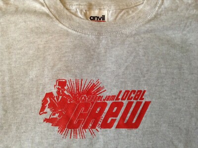 Pearl Jam RiotActツアーT Eddie Vedder Pearl Jam CREW T-Shirt RARE! 2003 Riot Act - Eddie Vedder XL NEW
