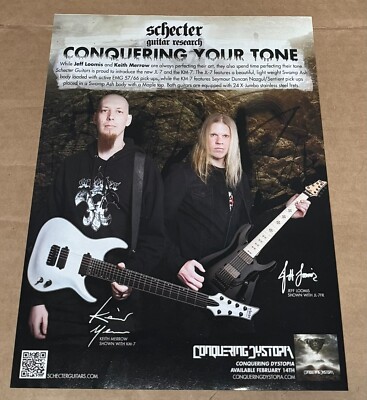 Schecter Guitar Research - JEFF LOOMIS & KEITH MERROW - 2014 Print Ad
