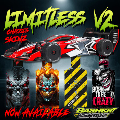 ARRMA LIMITLESS V2 Chassis Skin - viele Designs! Super robuste Skinz