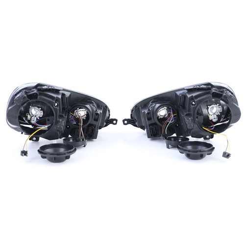 GTI OE Look Avant Noir Phares/Lampes Pour VW Golf V 03-09 + Jetta MK5 - Foto 4 di 6