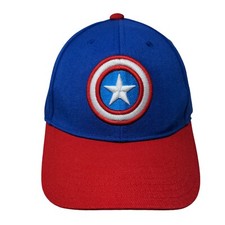 Captain America Adult Snapback Hat Multicolor 57-60cm Adjustable 6 Panel Marvel