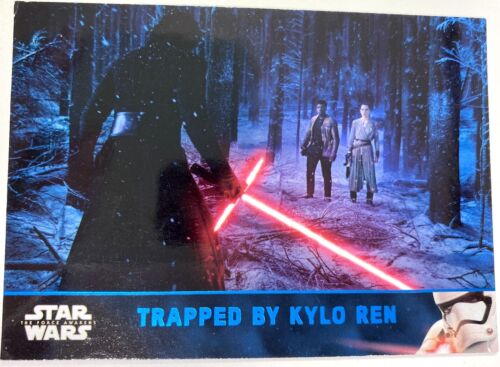 2016 Star Wars The Force Awakens Series 2 Blue Trapped by Kylo Ren Card No. 89 - Picture 1 of 2