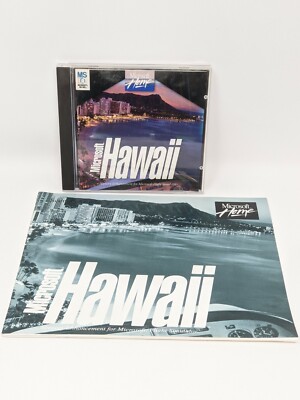 Microsoft Home Flight Simulator Hawaii CD-Rom For MS-DOS & Hawaii Scenery Guide 