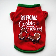 Red Dog T-Shirt Clothes OFFICIAL COOKIE TESTER S, M, L