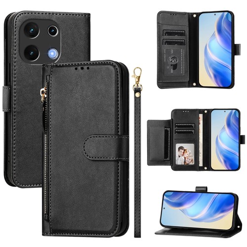 For UMIDIGI Note 100 Multi-function 7 Card Slots Leather Wallet Stand Case Cover - Picture 10 of 27