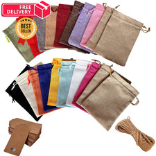 GIOIPC 20PCS 4 x 6 Inch Burlap Gift Bags 1 Count Pack of 20 , 4x6 inch-Mix