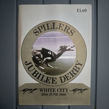 1980 Greyhound Jubilee Derby Final Racecard Held At White City @ Indian Joe Wins