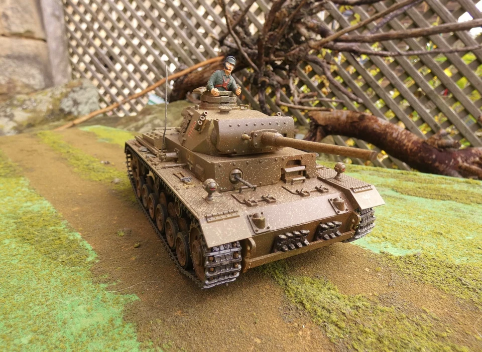1/35 Built German Panzer III Ausf L Medium Tank - Image 3 of 4
